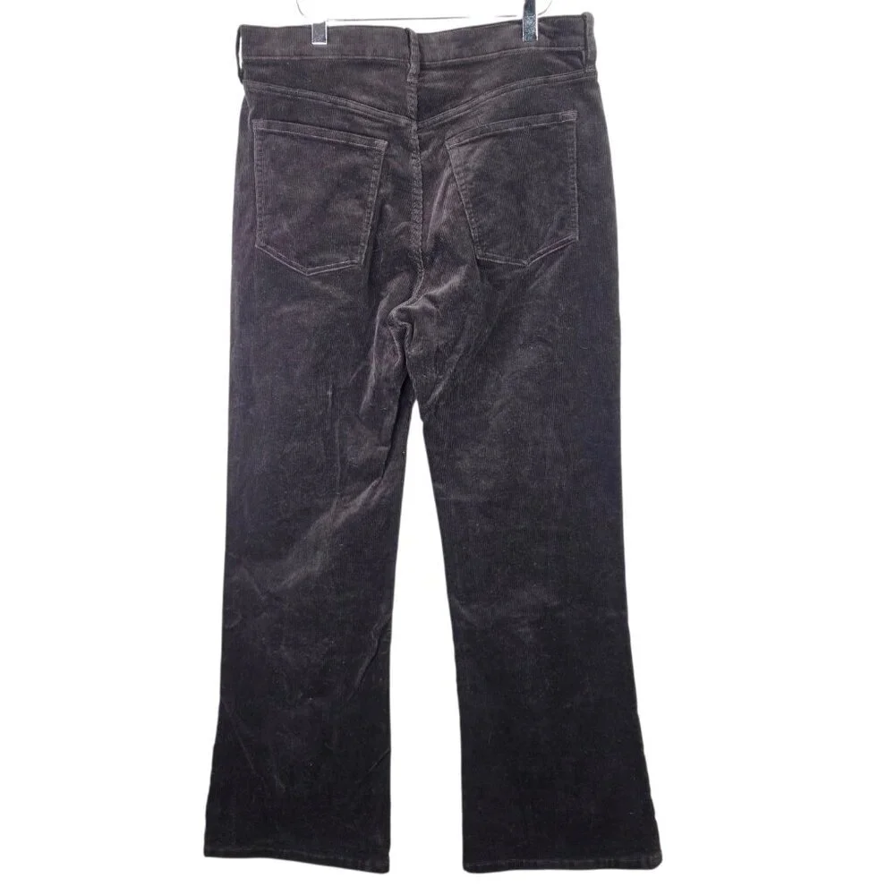 Banana Republic Corduroy Pants Mens 31x30 Brown Wide Leg Relaxed Stretch Jeans
